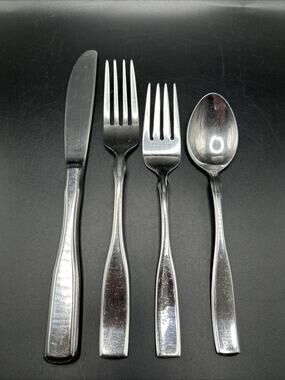 Delta Airlines Stainless Flatware 1 Place Setting 4 Pieces By ABCO